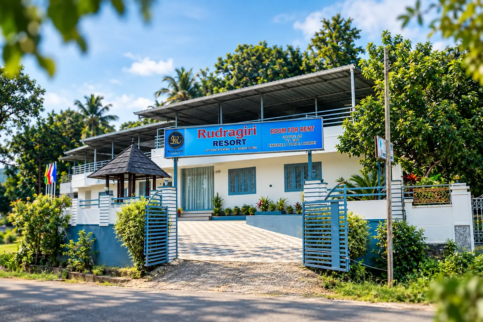Rudragiri Resort entrance