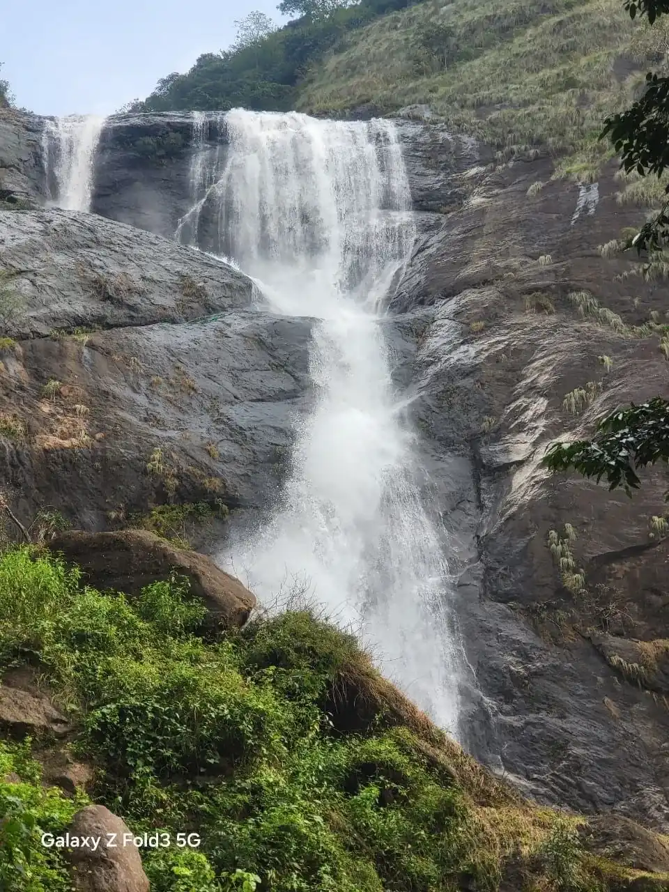 Waterfall in the Thenmala region